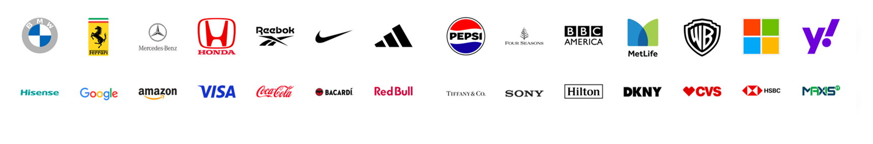 Client brand logos