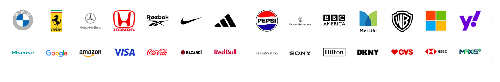 Client brand logos