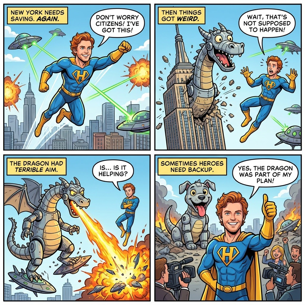 AI Comic Strip sample 2