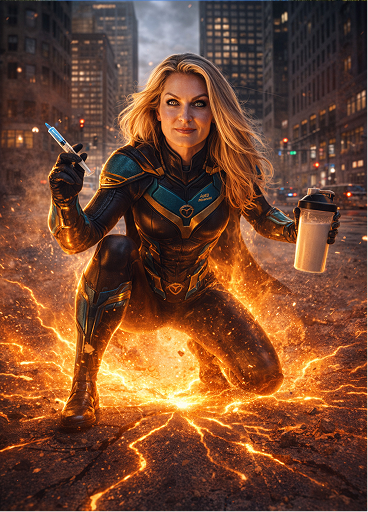 AI Story â€” superhero in the city