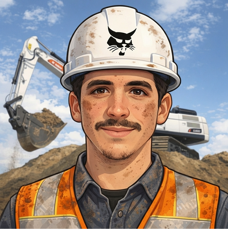 Custom AI theme â€” construction cartoon