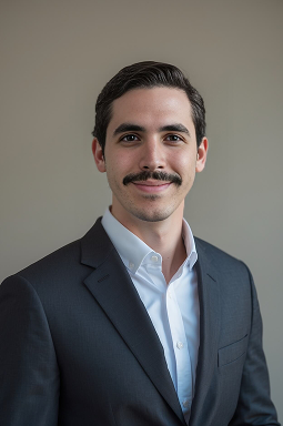 AI headshot â€” gray suit
