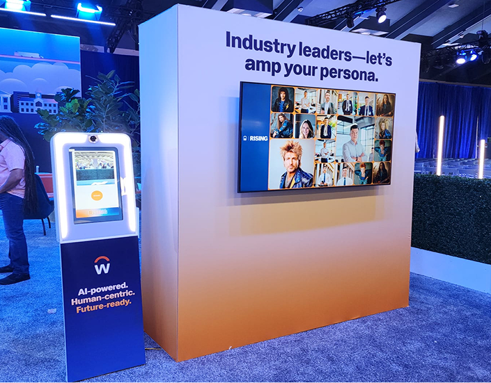 Social wall booth â€” Industry leaders, amp your persona