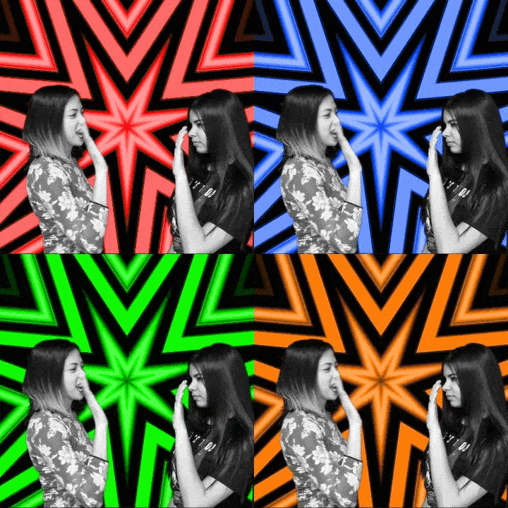 Custom GIF â€” kaleidoscope pop art