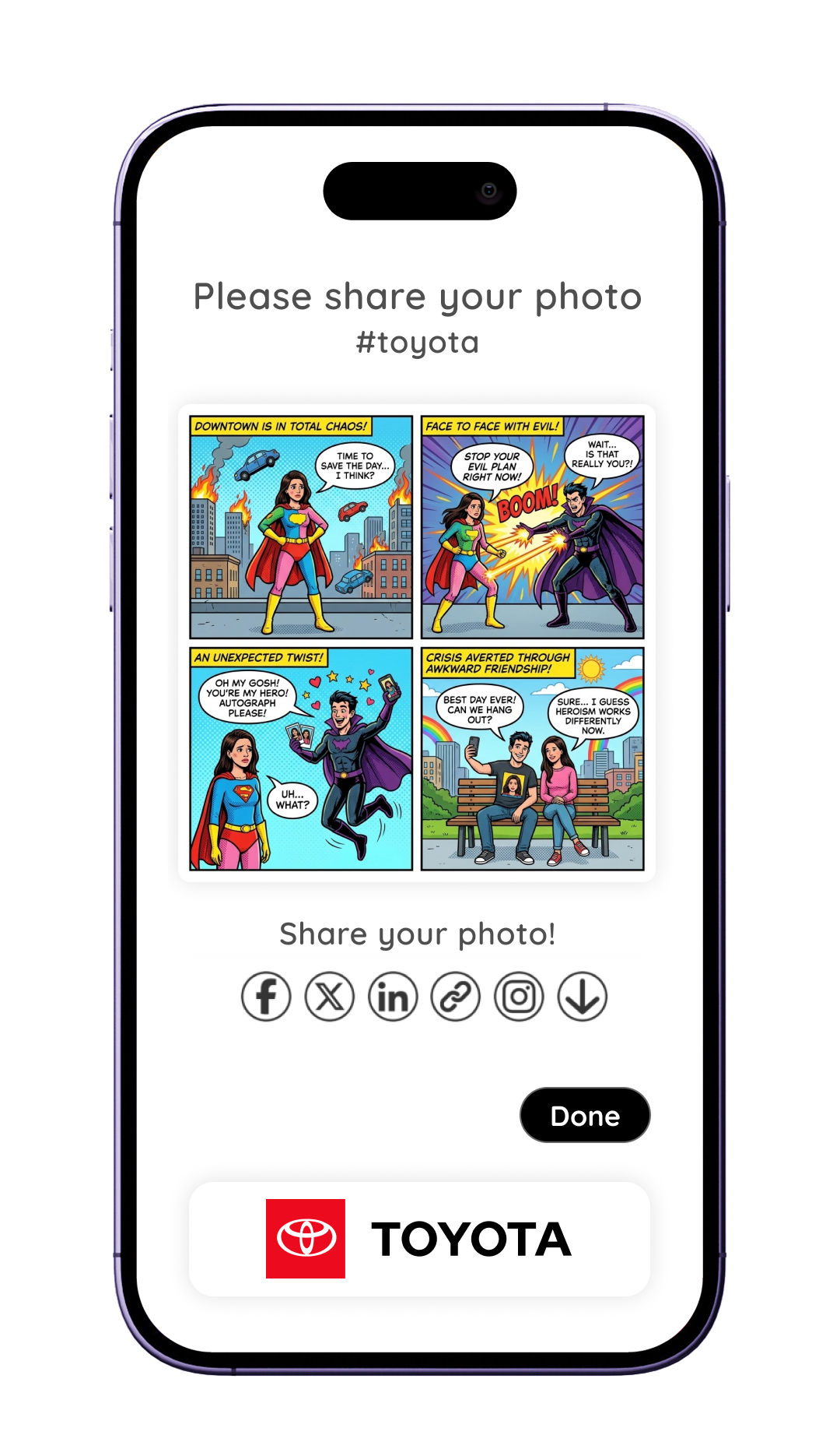 Step 8: Download or share