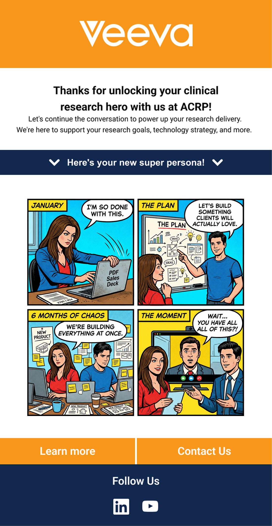 HTML Upgrade email example