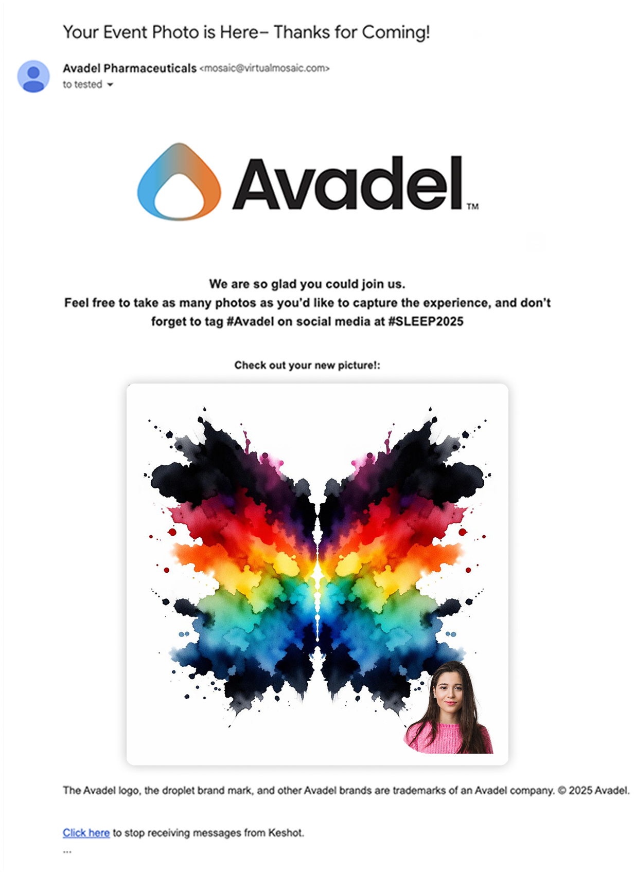 Email delivery example