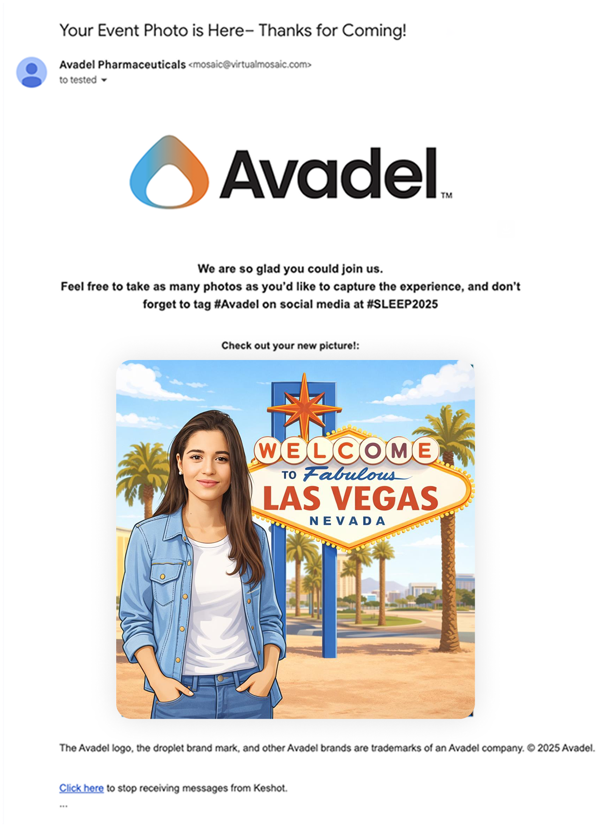 Email delivery example