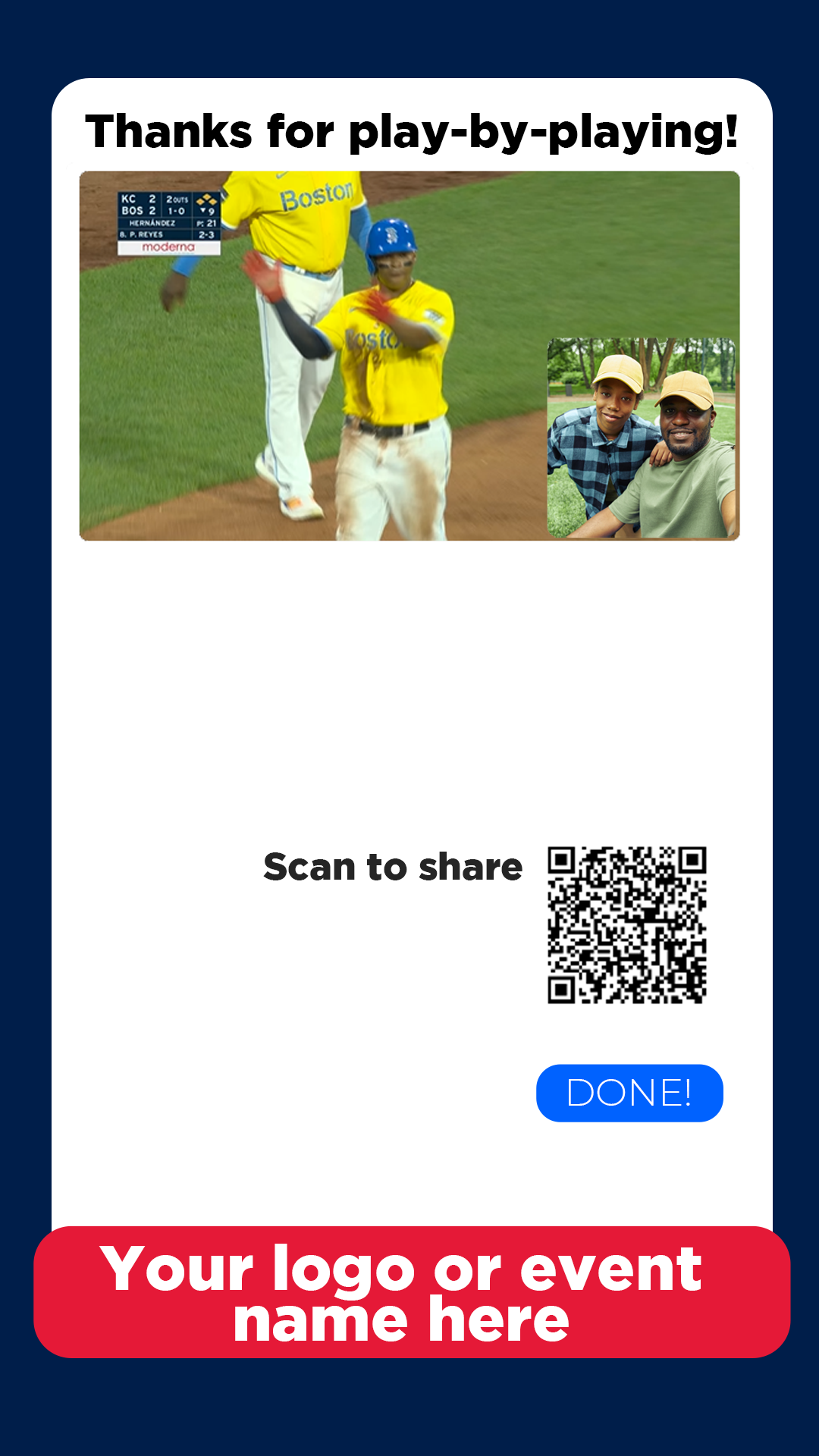 Step 9: Scan the QR code to access your video